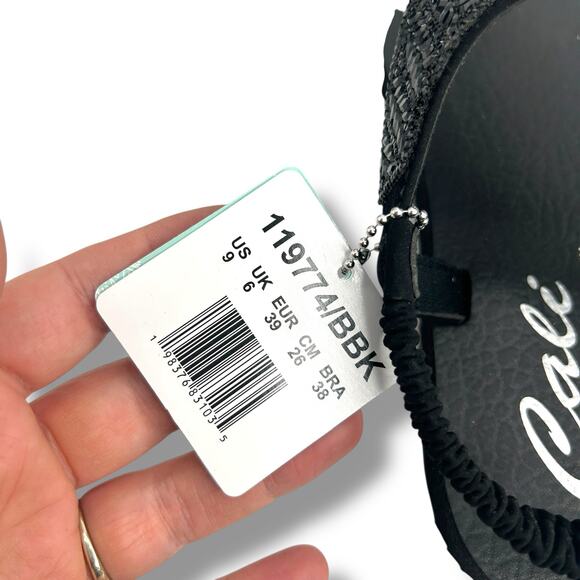 NEW Skechers Meditation Glamour Muse Sandals Size 9 Black Embellished Rhinestone - Picture 8 of 11